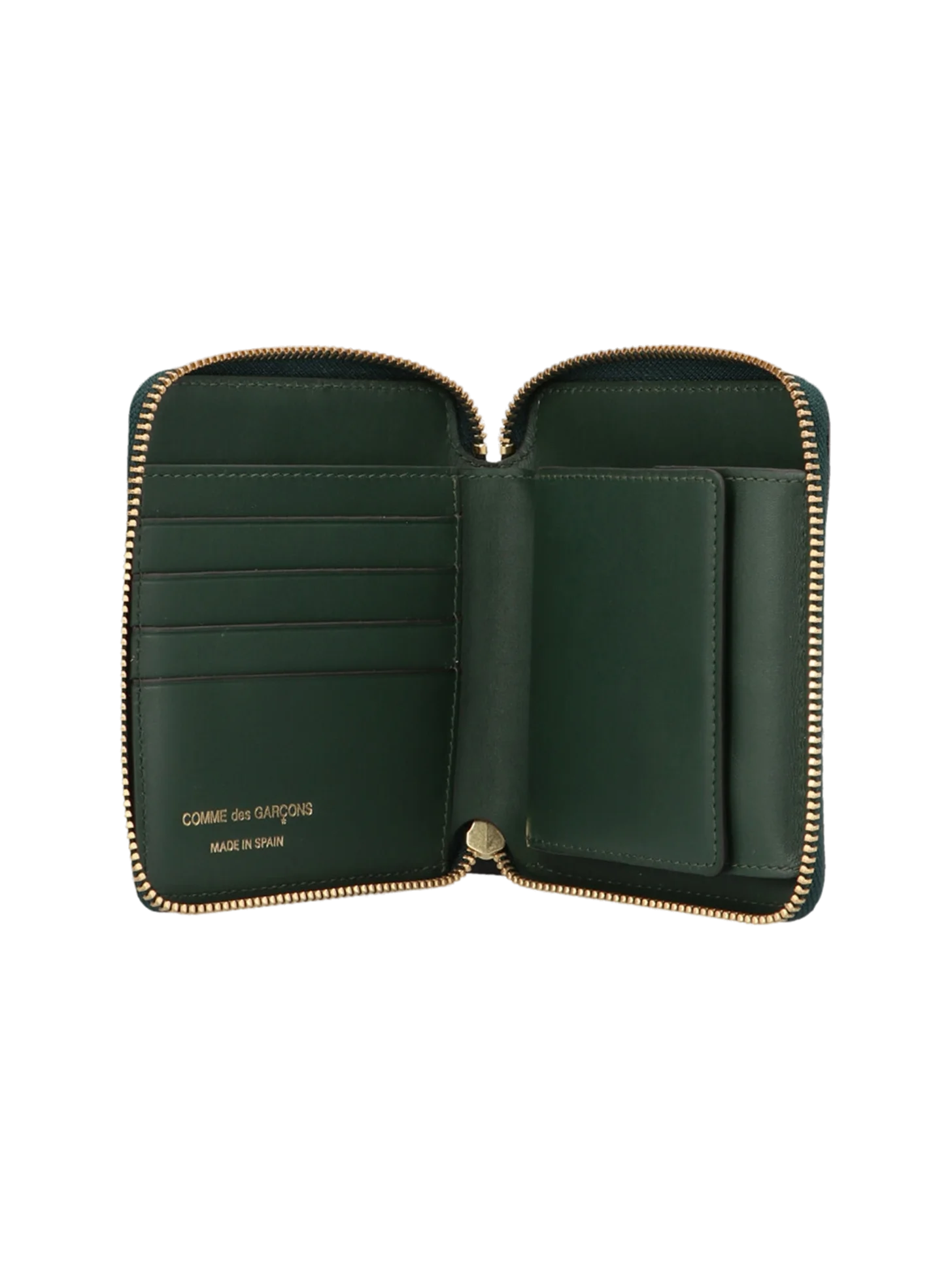 Comme des Garçons Calfskin Wallet — Green, view 3