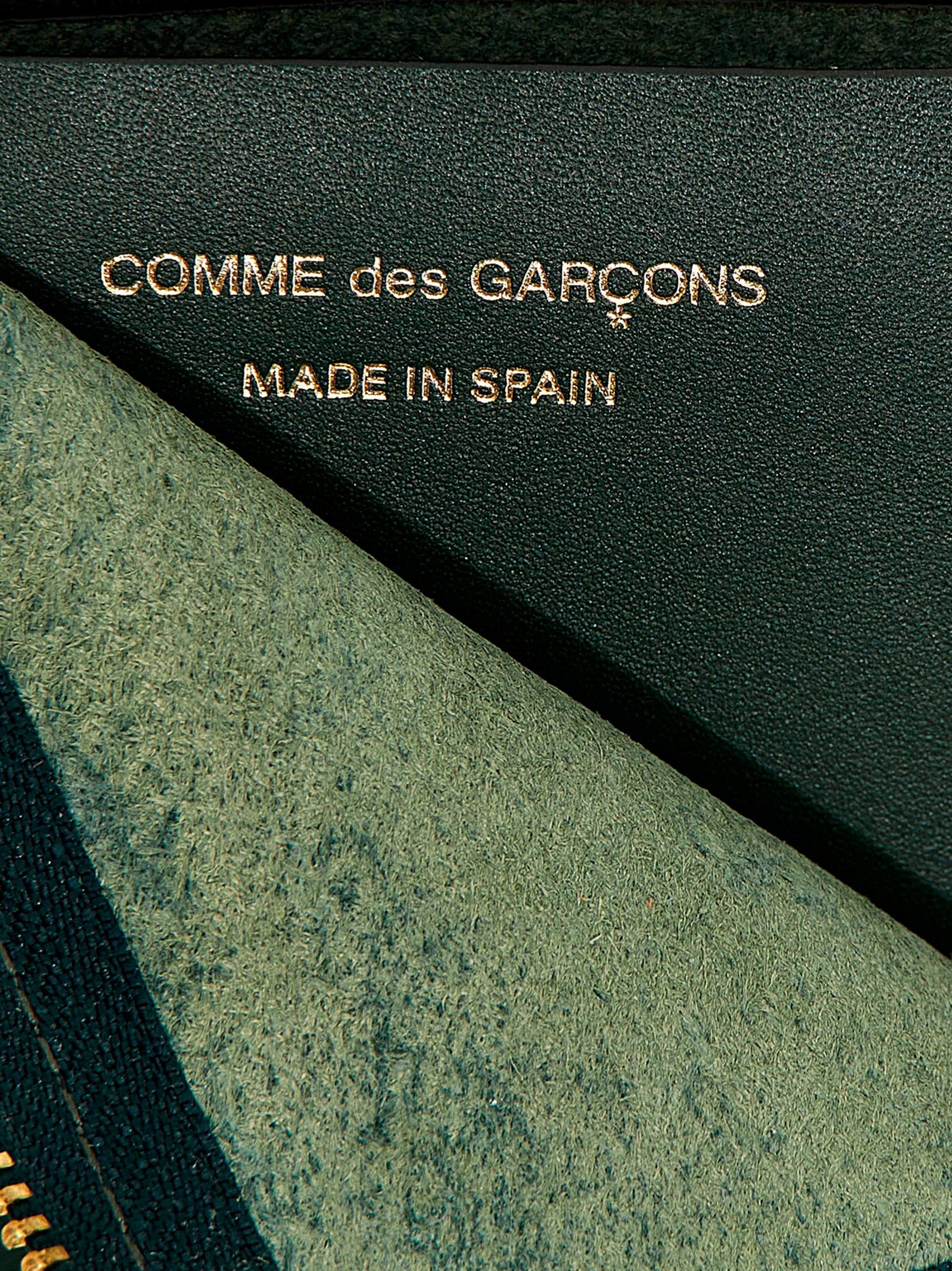 Comme des Garçons Calfskin Cardholder Wallet — Green, view 3