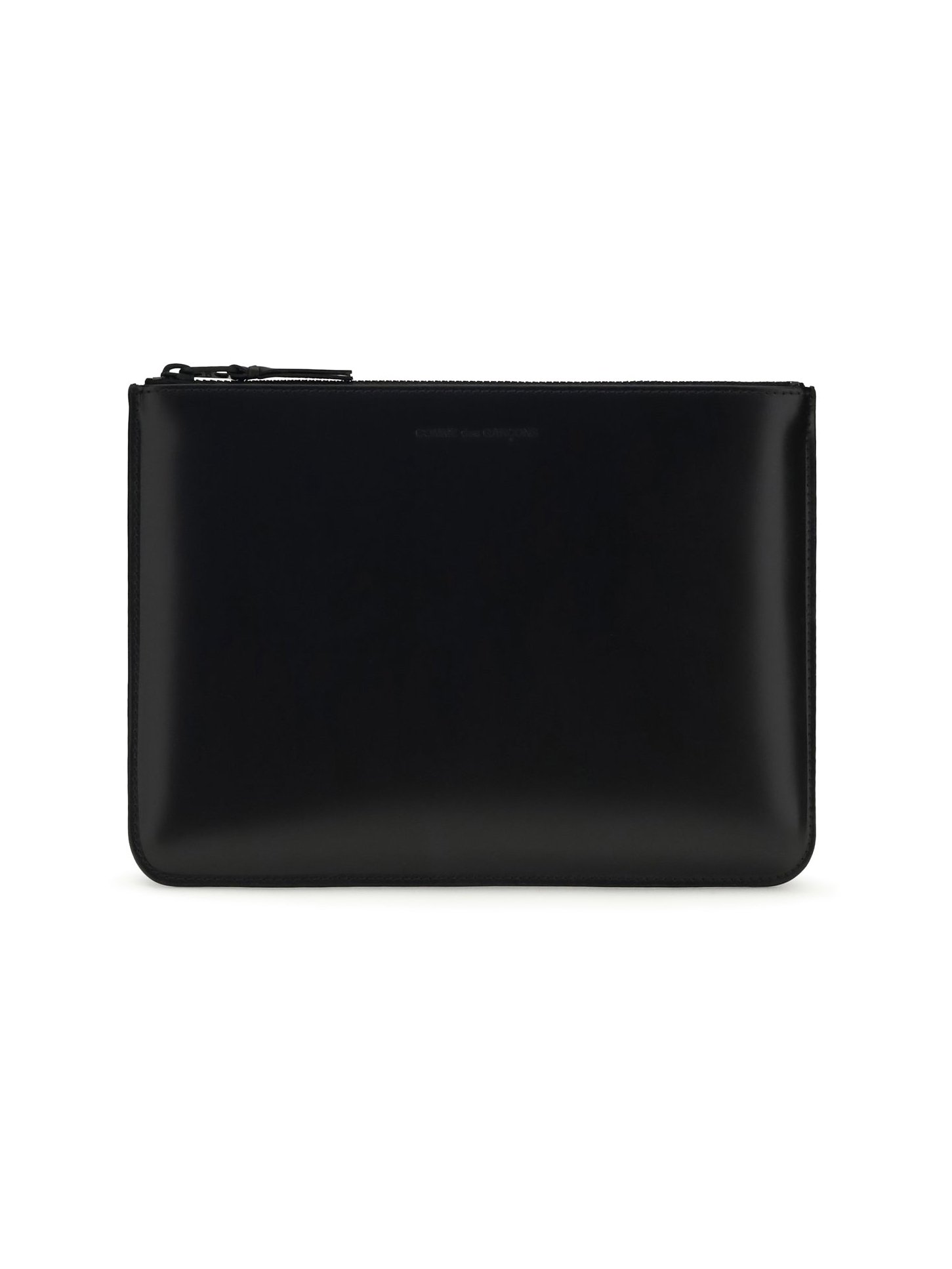Comme Des GarçOns Wallet Leather Pouch — Black by Comme Des Garcons Wallet