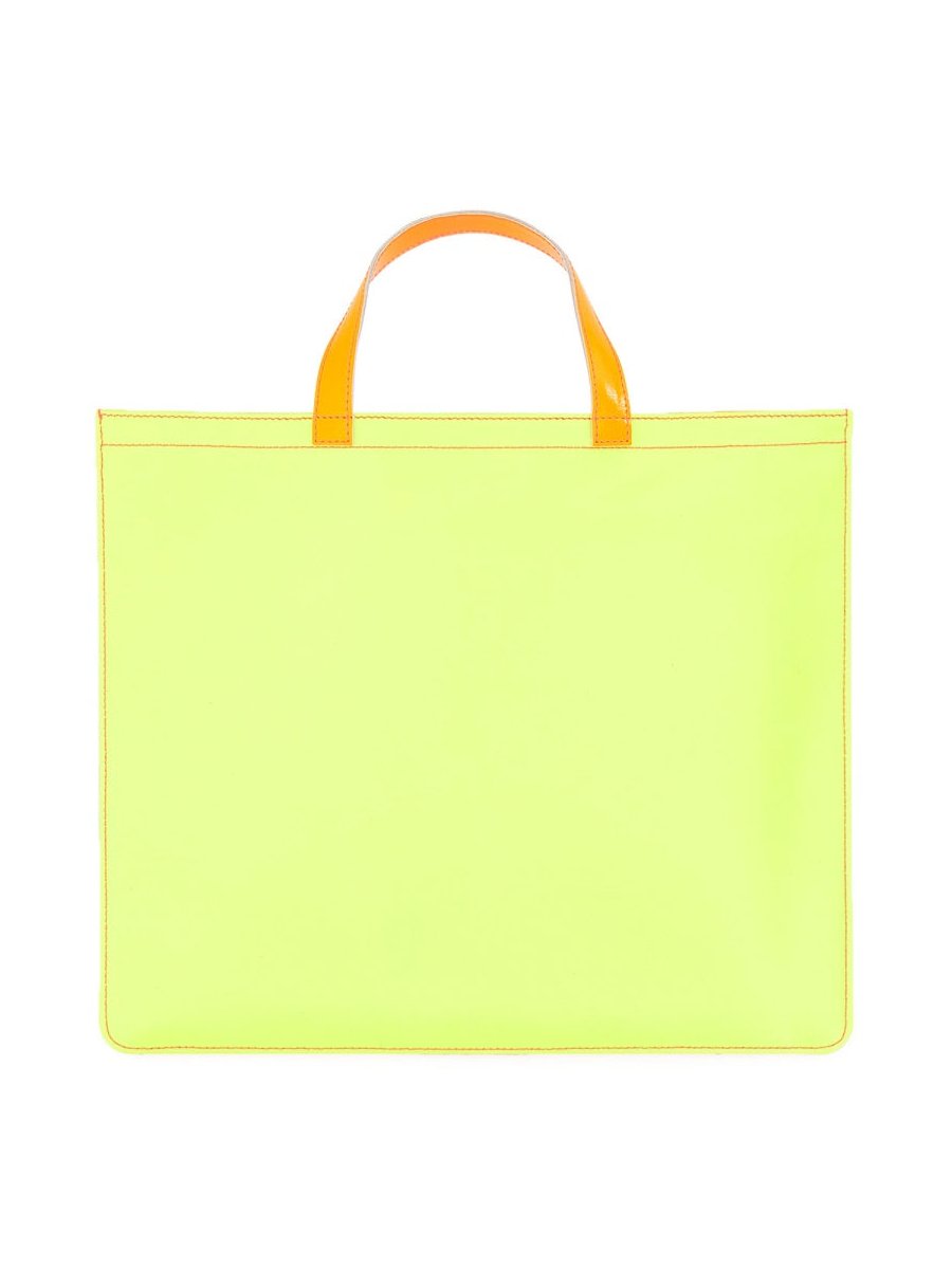 Comme Des GarçOns Wallet Fluo Leather Tote Bag — Multicolor by Comme Des Garcons Wallet