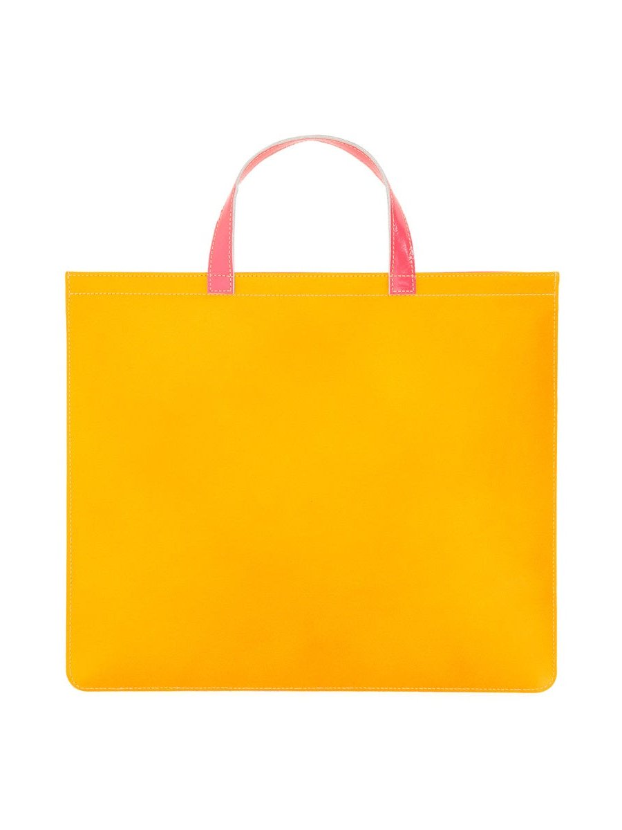 Comme Des GarçOns Wallet Multicolor Leather Tote Bag — Multicolor by Comme Des Garcons Wallet