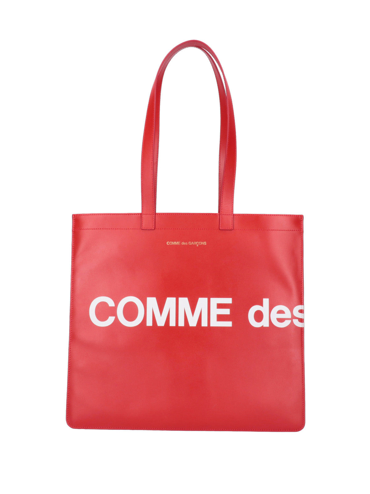 Comme Des Garcons Wallet Logo-Print Tote Bag — Red by Comme Des Garcons Wallet