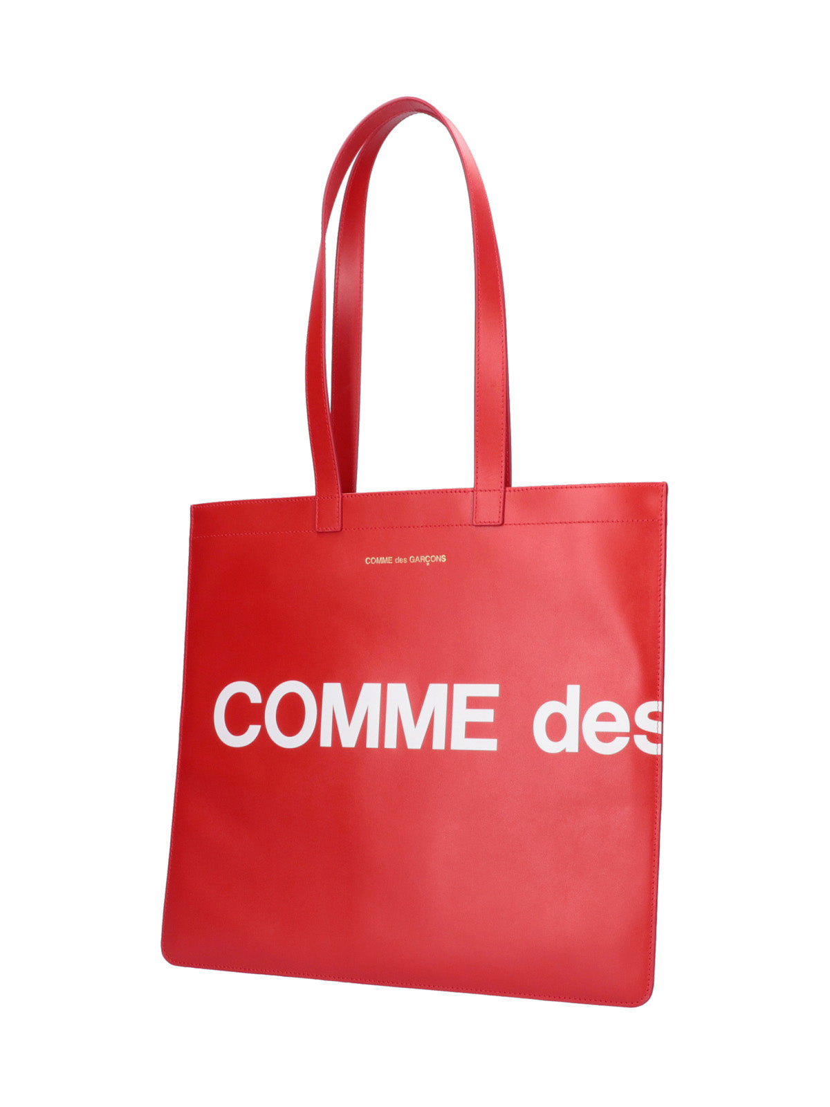 Comme Des Garcons Wallet Logo-Print Tote Bag — Red, view 2
