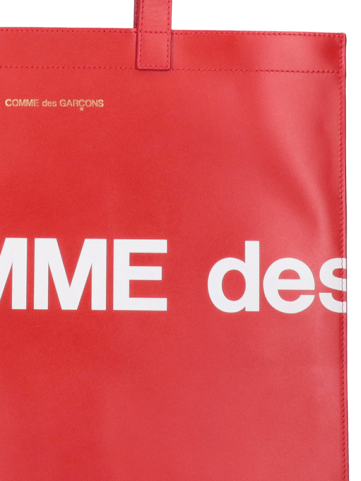 Comme Des Garcons Wallet Logo-Print Tote Bag — Red, view 4