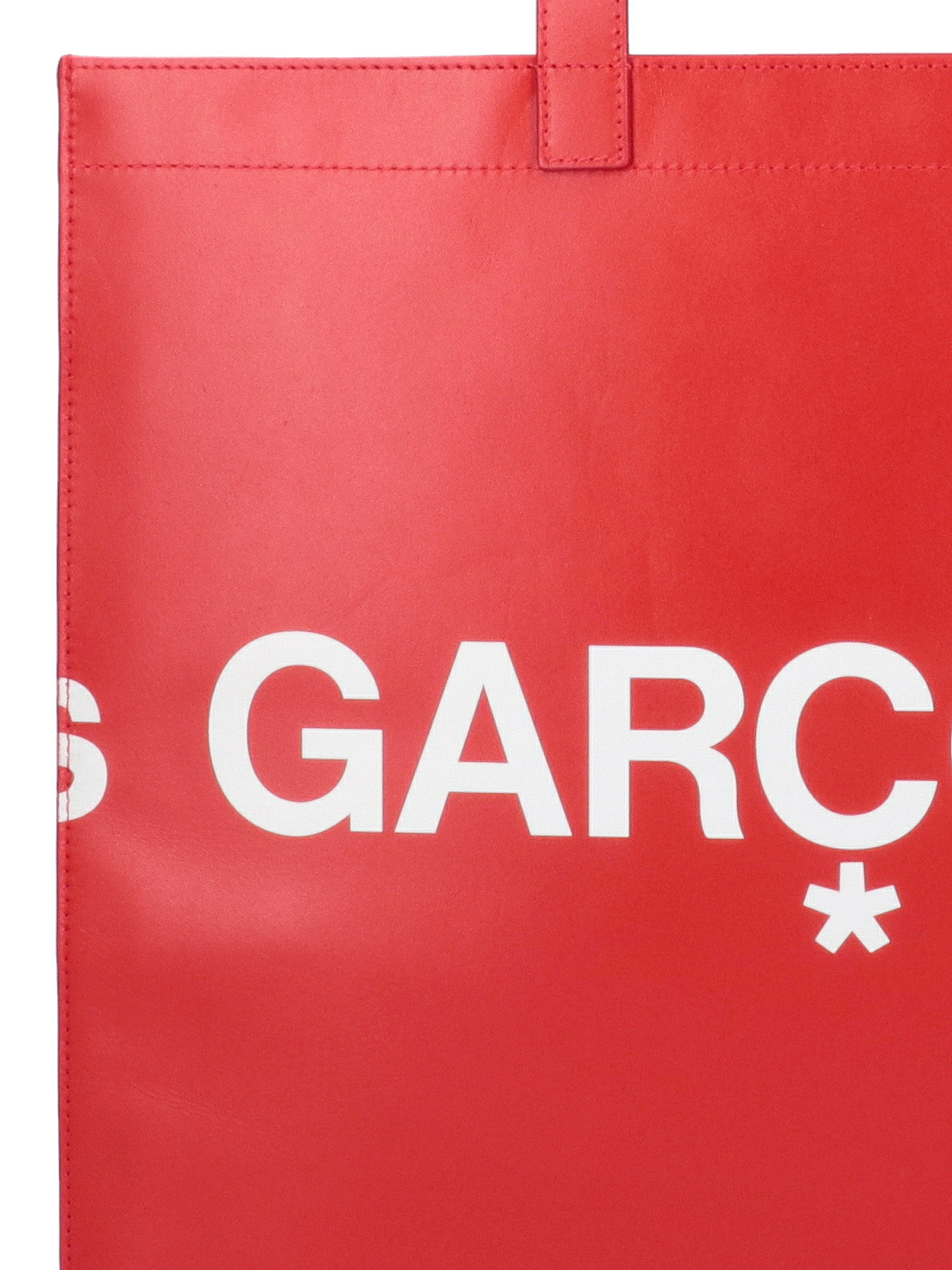 Comme Des Garcons Wallet Logo-Print Tote Bag — Red, view 5