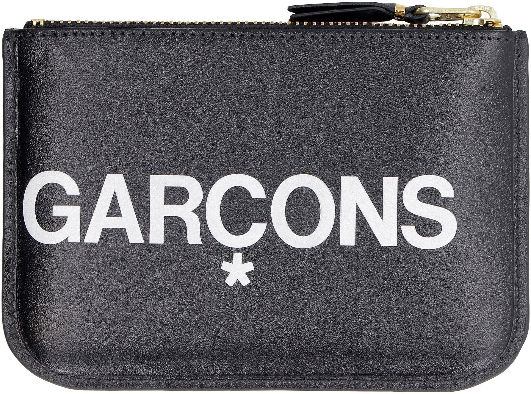 Comme Des GarçOns Wallet Logo-Print Cow Hide Wallet — Black, view 3