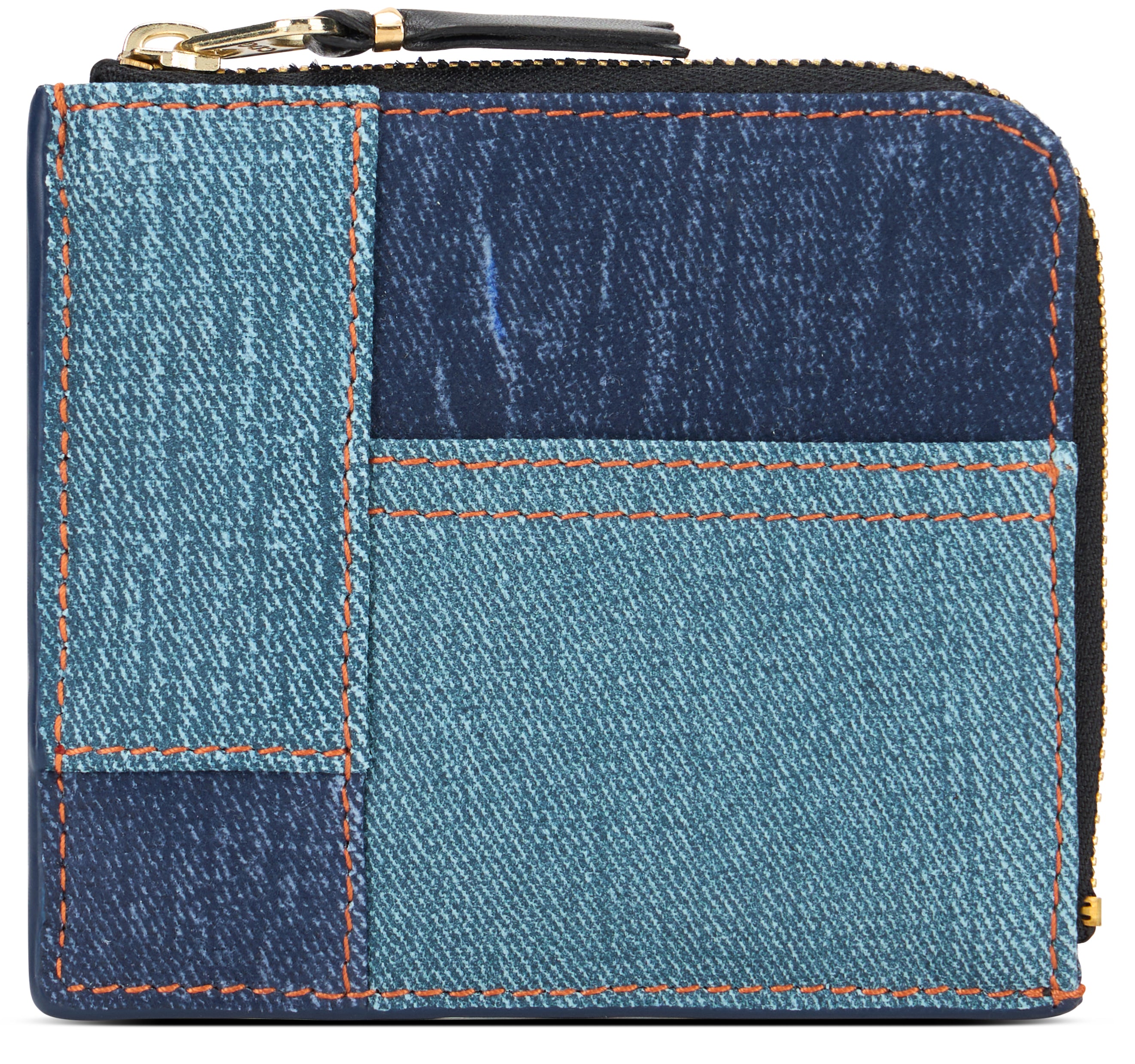 Comme Des GarçOns Wallet Patchwork Denim Wallet — Blue, view 2