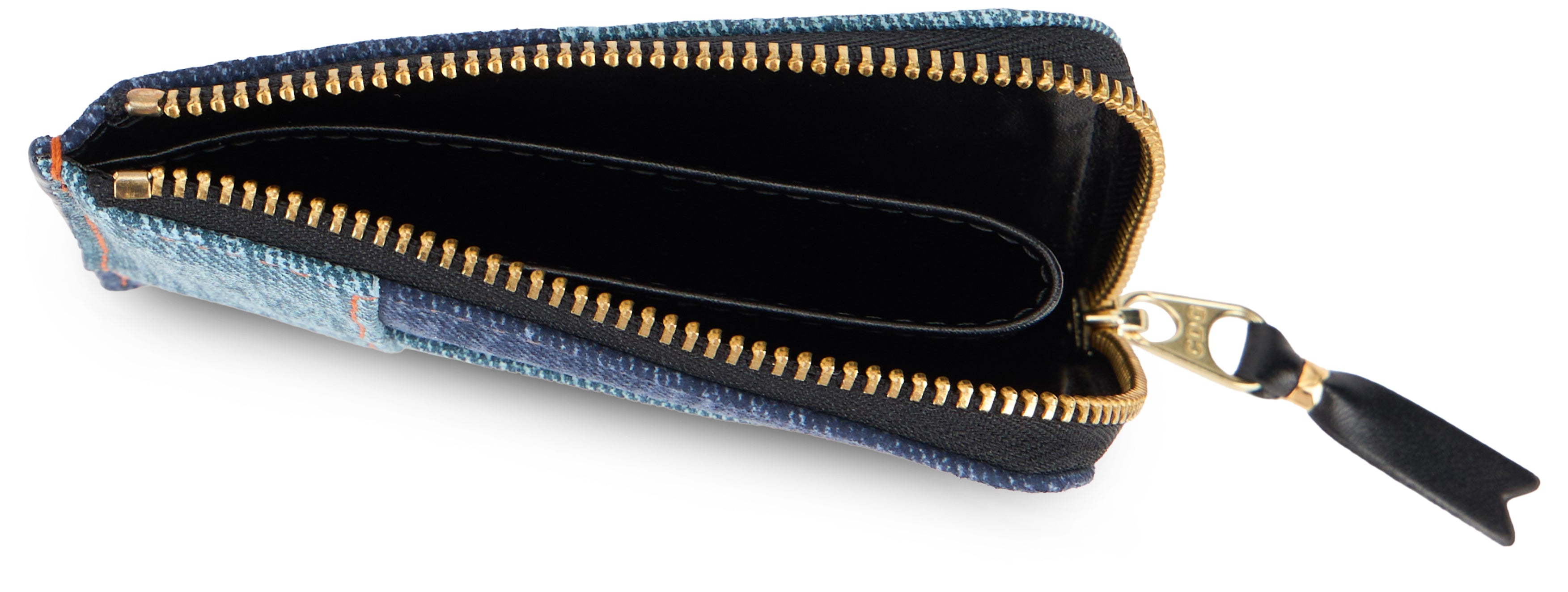 Comme Des GarçOns Wallet Patchwork Denim Wallet — Blue, view 4