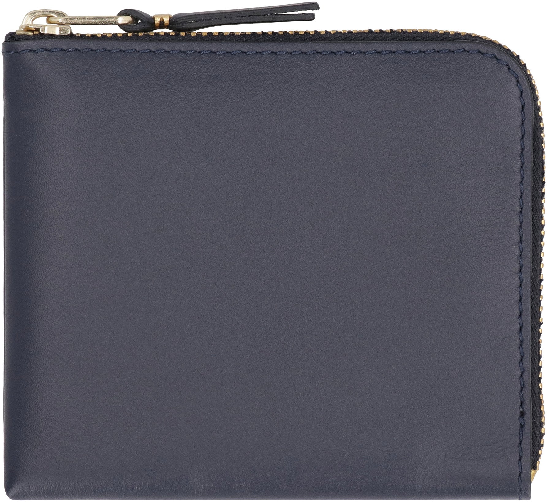 Comme Des GarçOns Wallet Zippered Cowhide Wallet — Blue, view 2