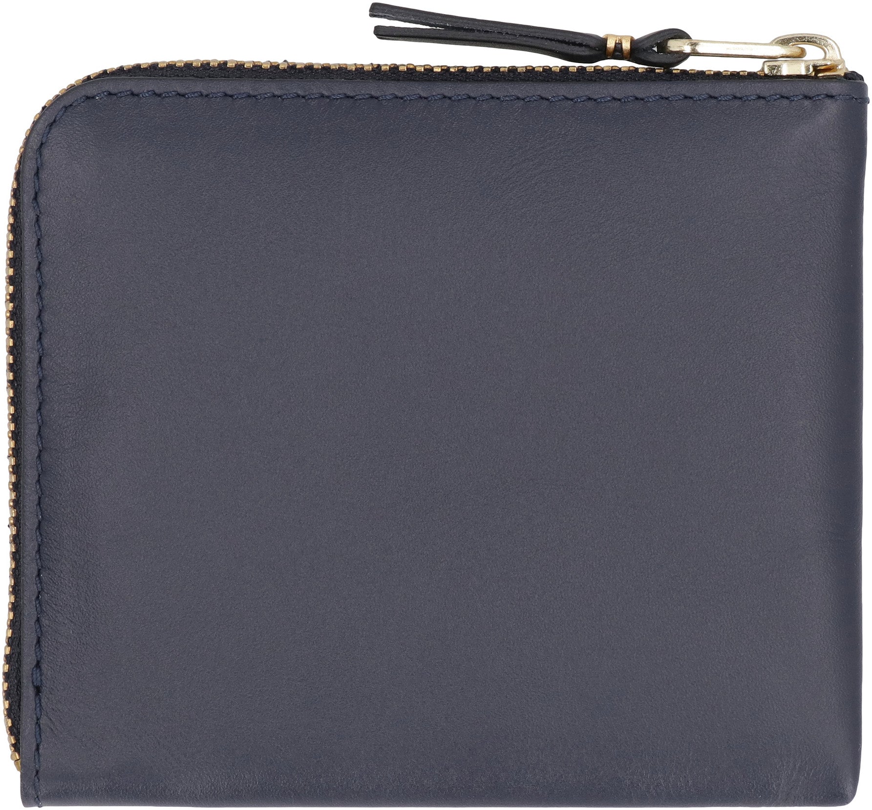 Comme Des GarçOns Wallet Zippered Cowhide Wallet — Blue, view 3