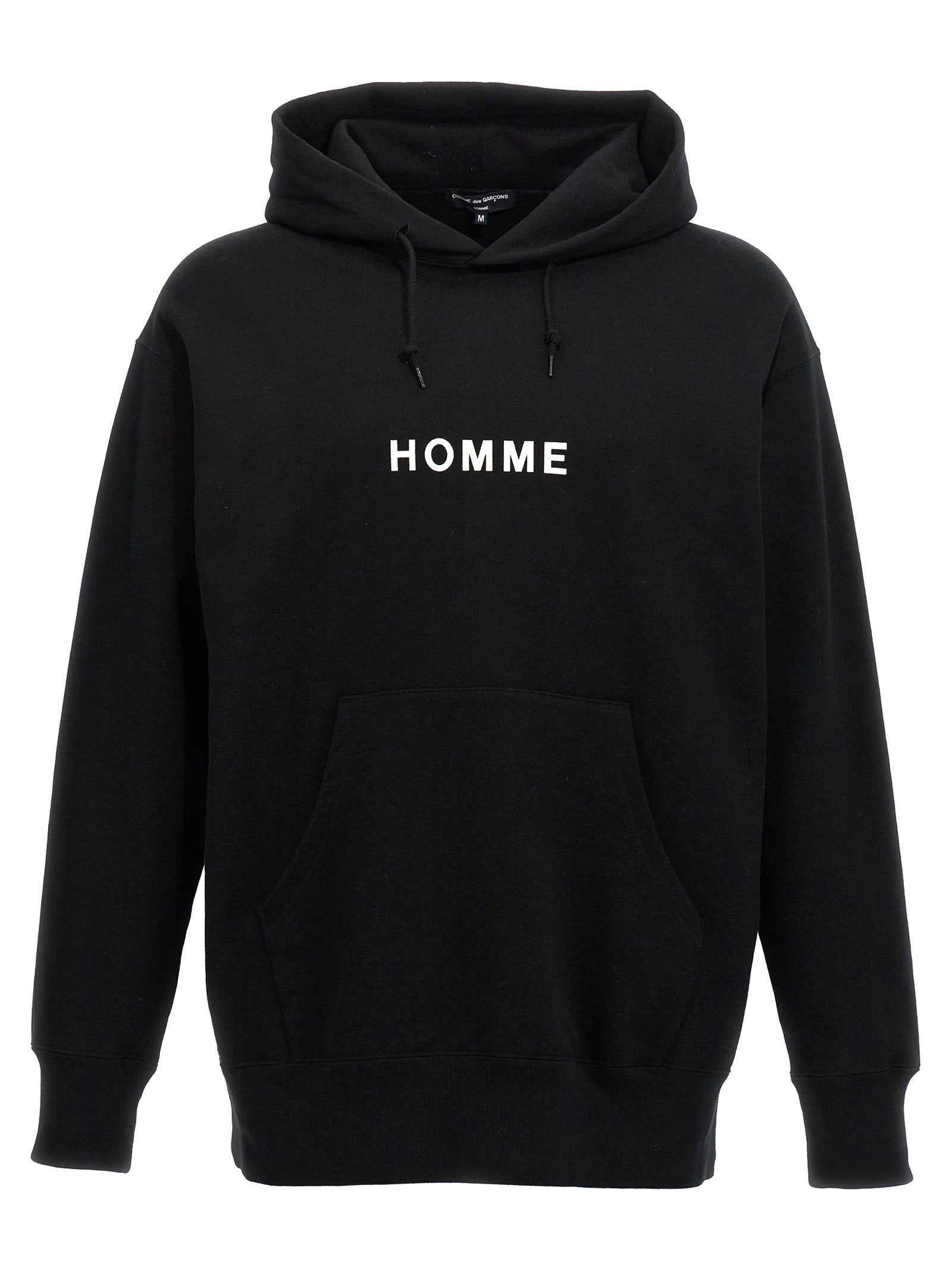 Comme Des Garҫons Homme Logo Print Hoodie — Black by Comme Des Garҫons Homme