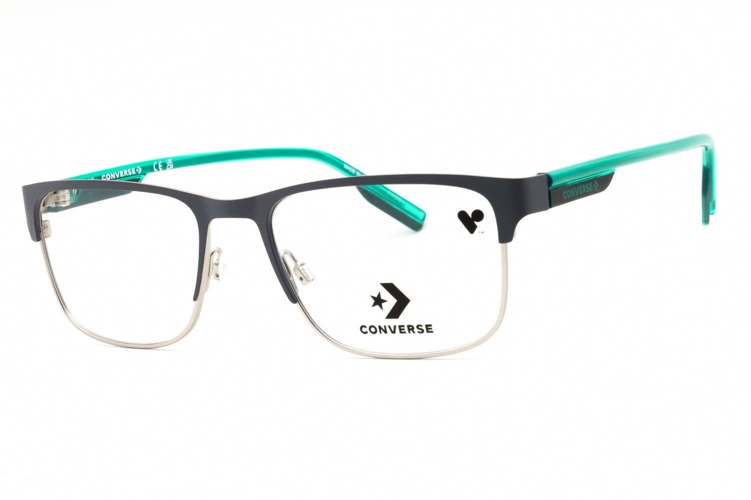 Converse CV3000 Metal-Frame Rectangular Eyeglasses — Black by Converse