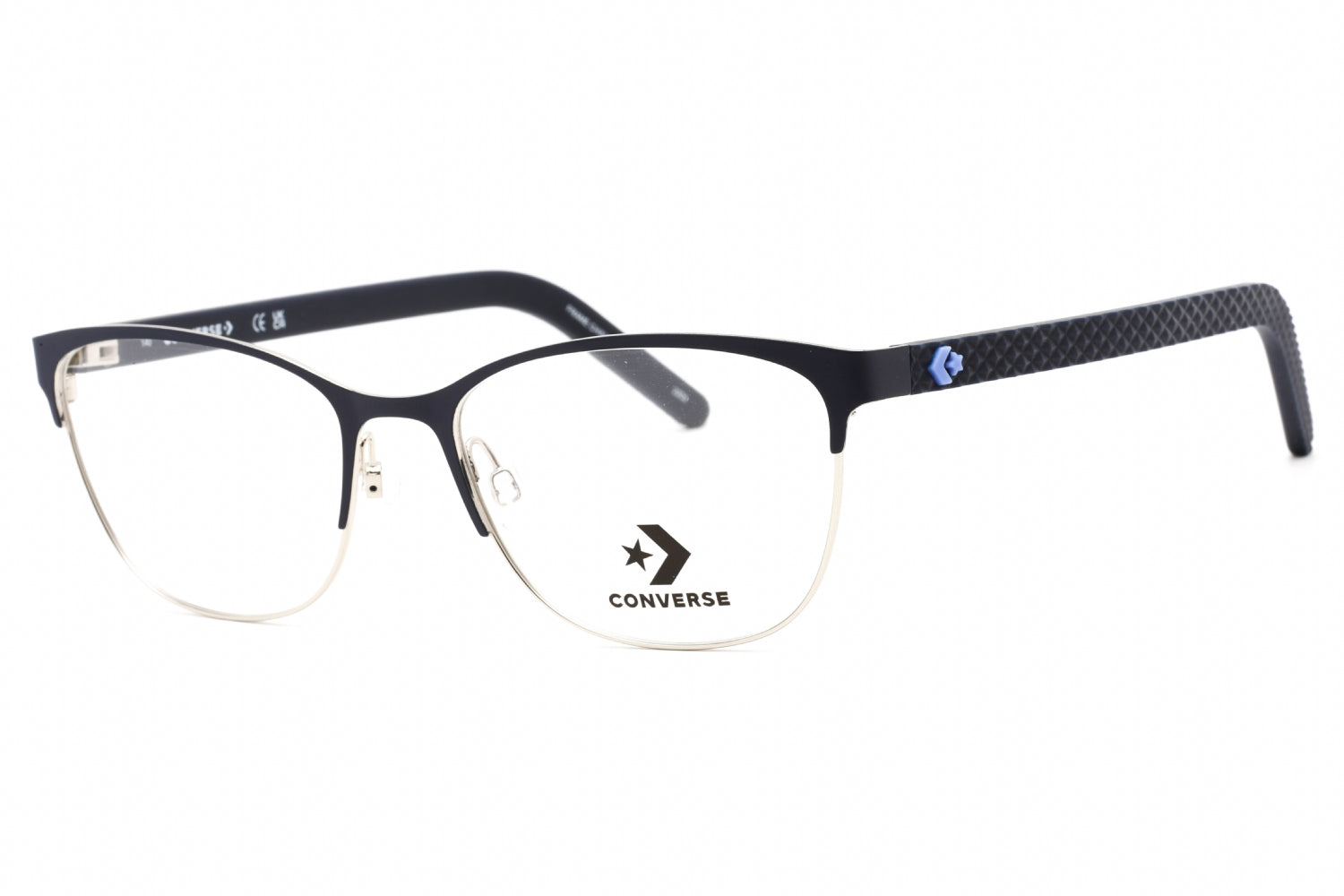 Converse CV3017 Rectangular Metal Eyeglasses — Black by Converse