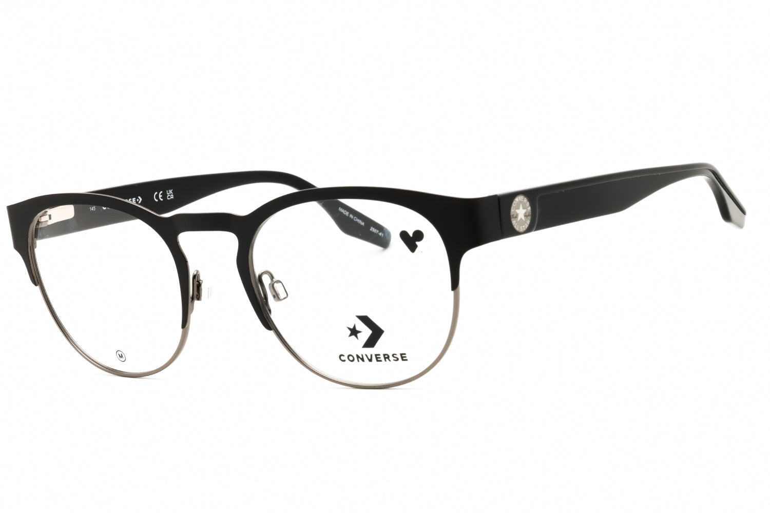 Converse CV3026 Round Metal Eyeglasses — Silver by Converse