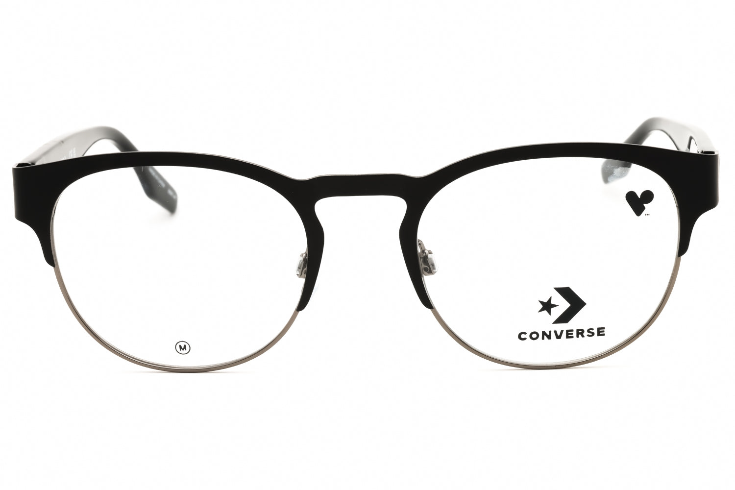 Converse CV3026 Round Metal Eyeglasses — Silver, view 2