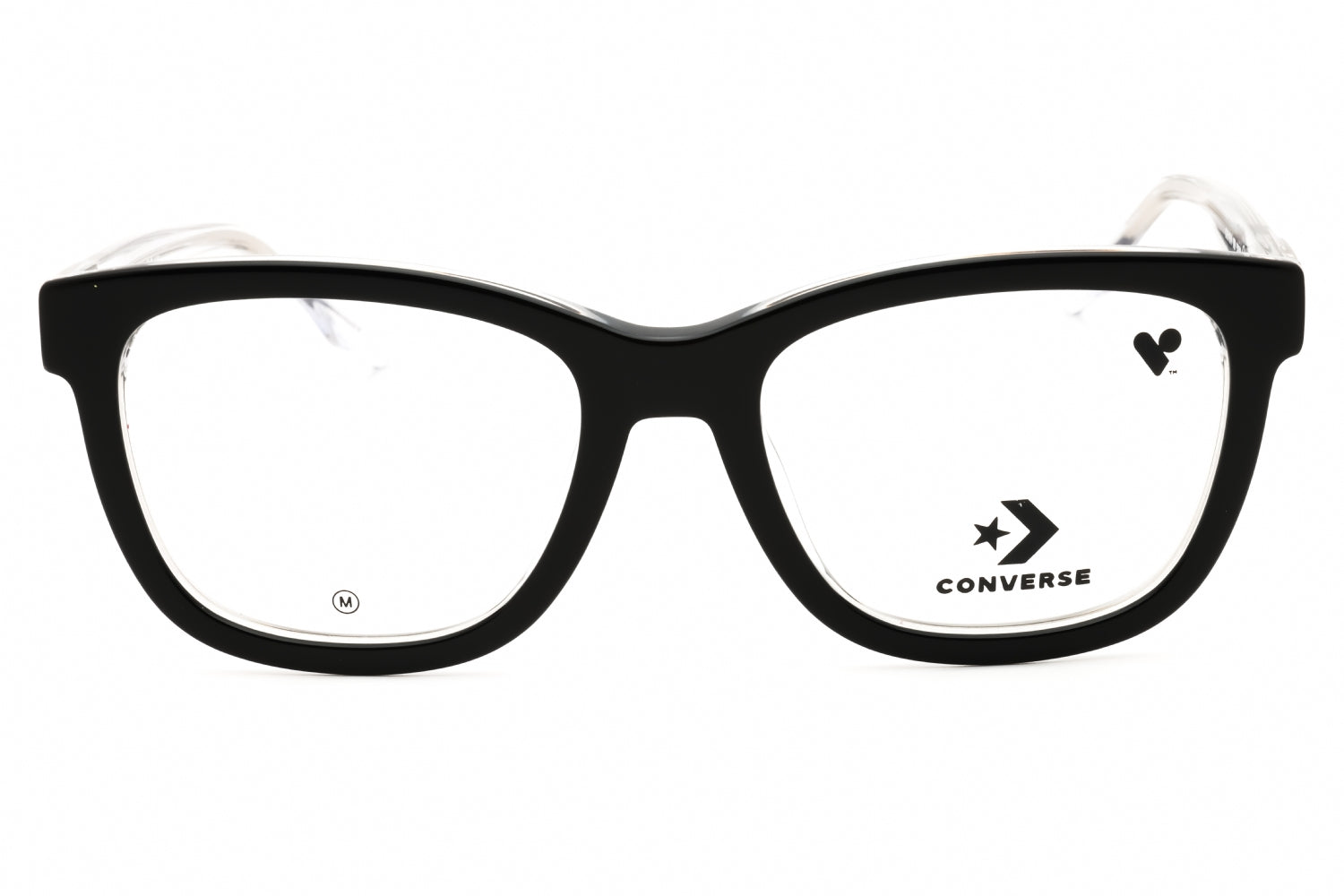 Converse CV5118N Rectangular Acetate Eyeglasses — Black, view 2