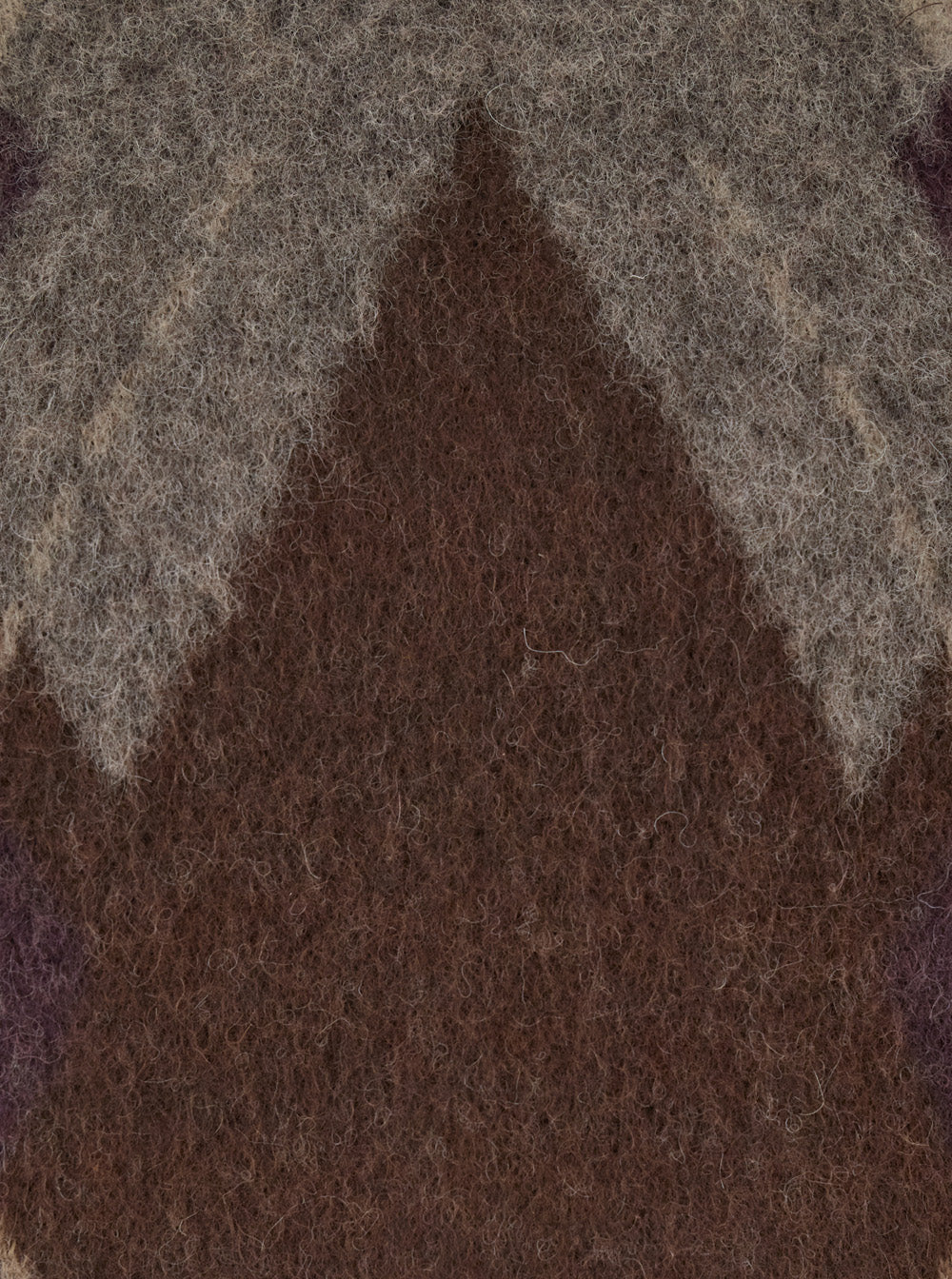 Coor Argyle Crewneck Sweater — Brown, view 3