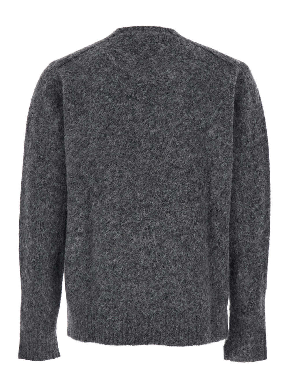 Coor Alpaca Blend Crewneck Sweater — Gray, view 2