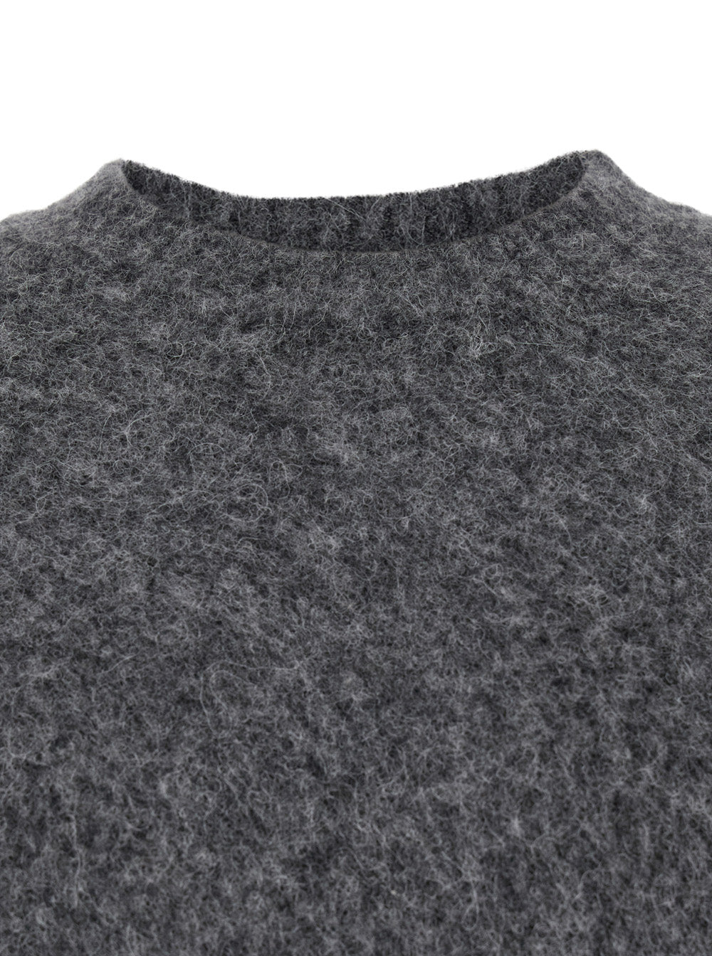 Coor Alpaca Blend Crewneck Sweater — Gray, view 3