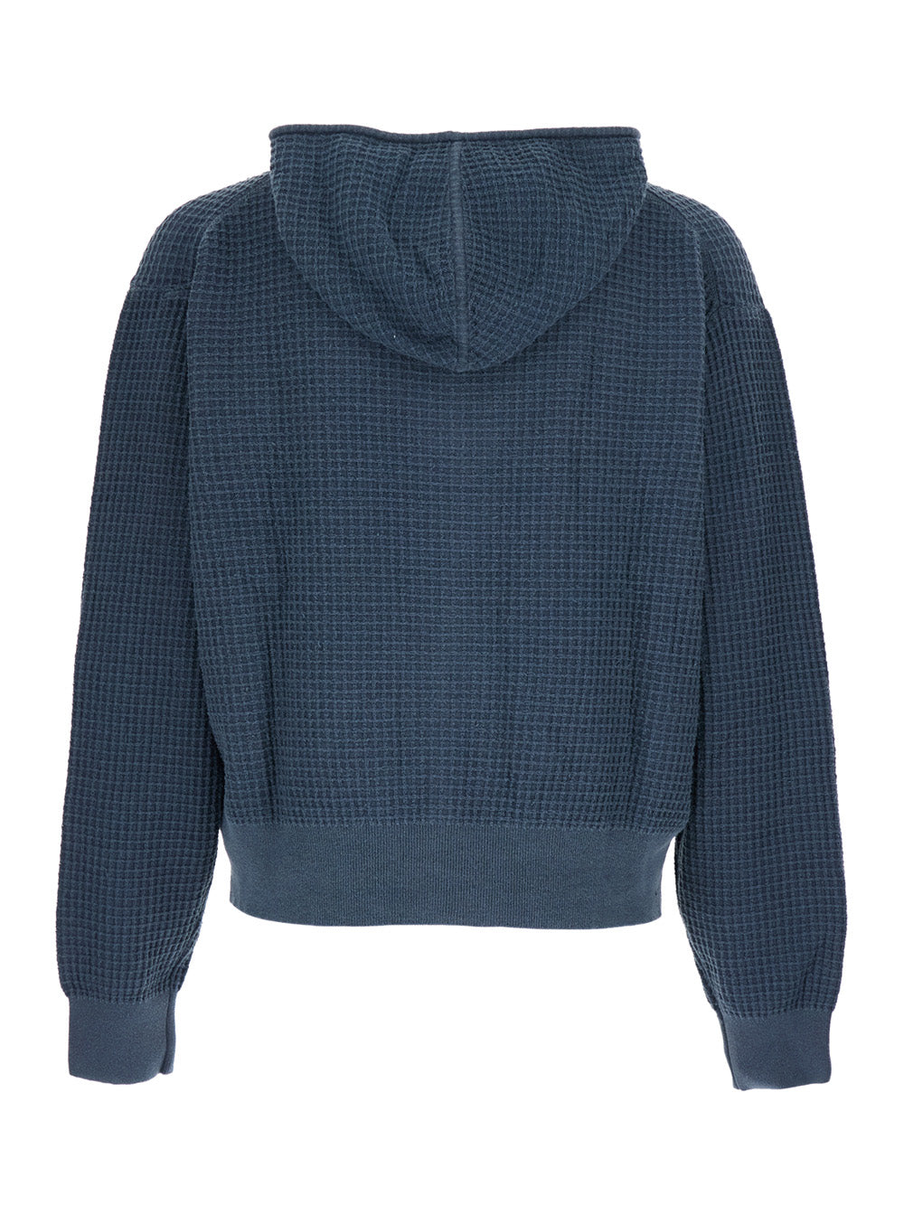 Coor Honeycomb Knit Sweatshirt — Blue, view 2