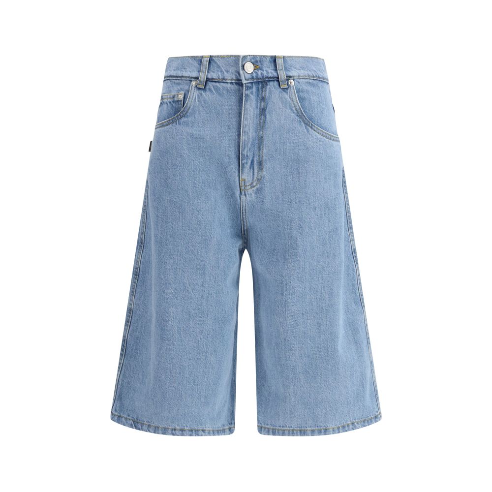 Coperni Cotton Denim Bermuda Shorts — Blue by Coperni
