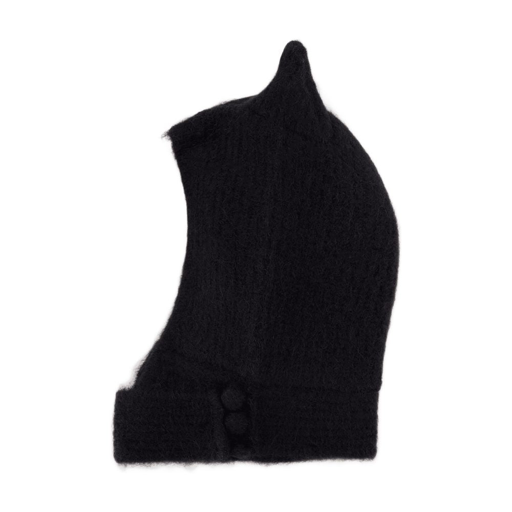 Coperni COPSA06Y3005-BLK Knitted Horn Beanie — Black by Coperni