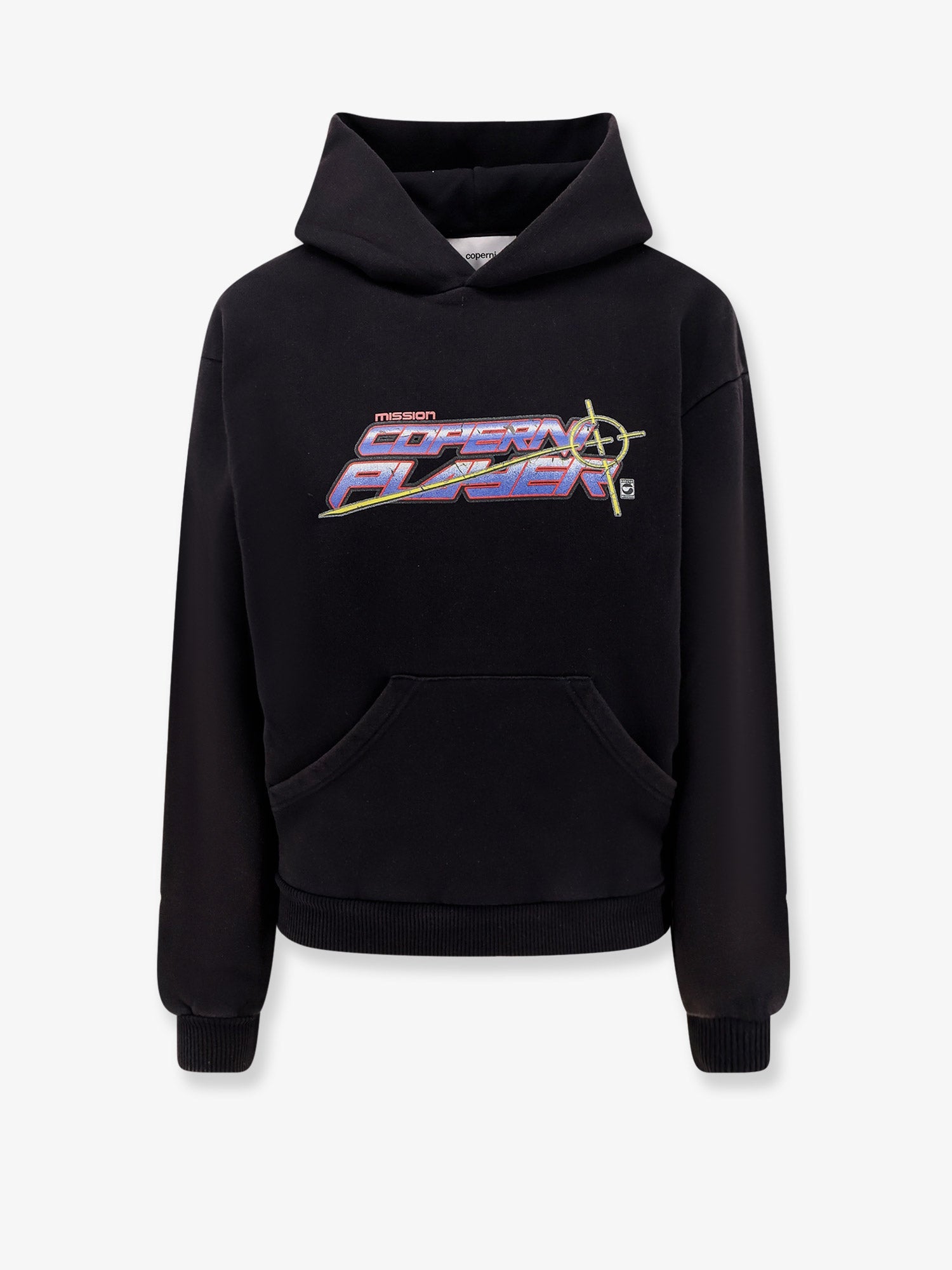 Coperni Logo-Embroidered Cotton Hoodie — Black by Coperni