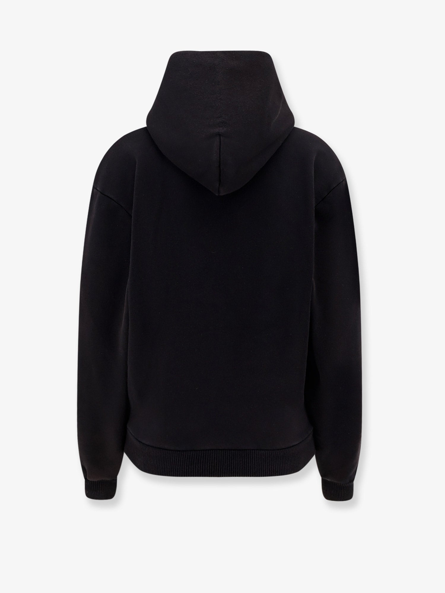 Coperni Logo-Embroidered Cotton Hoodie — Black, view 2