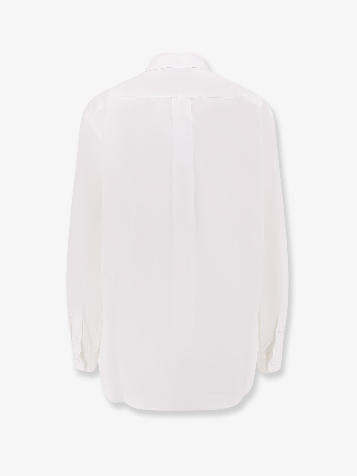 Coperni Boyfriend Popeline Cotton Shirt — White, view 2