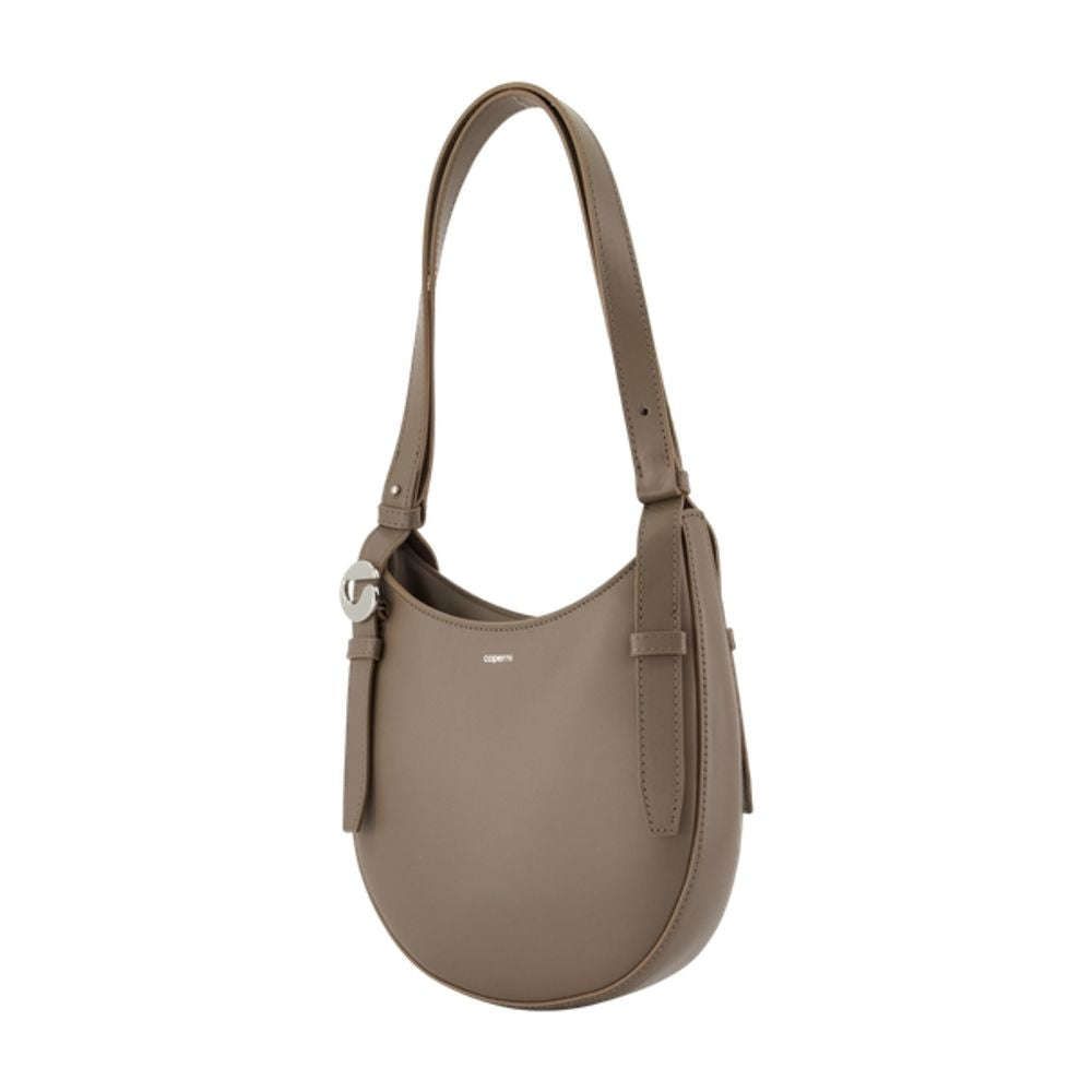 Coperni Calfskin Leather Shoulder Bag — Brown, view 2