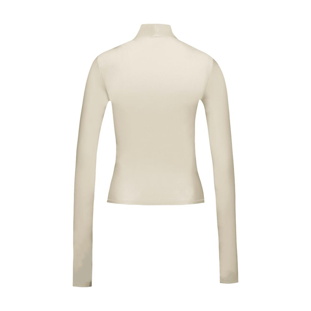 Coperni Nylon High-Neck T-Shirt — Beige by Coperni