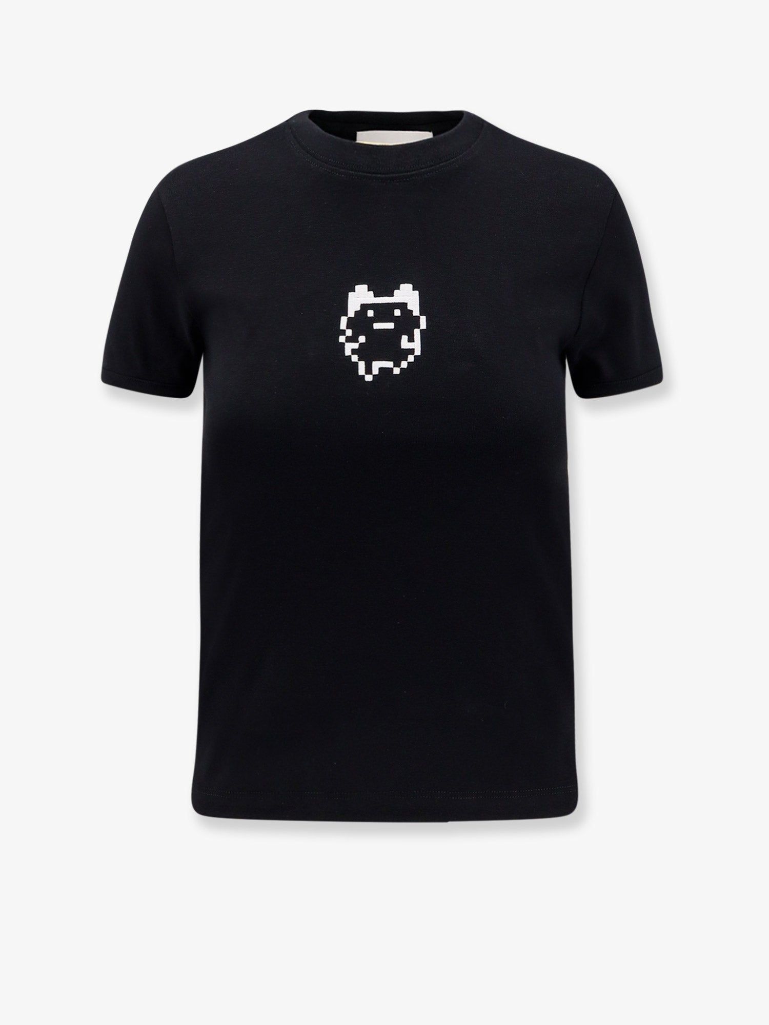 Coperni Tamagotchi Embroidered Organic Cotton T-Shirt — Black by Coperni