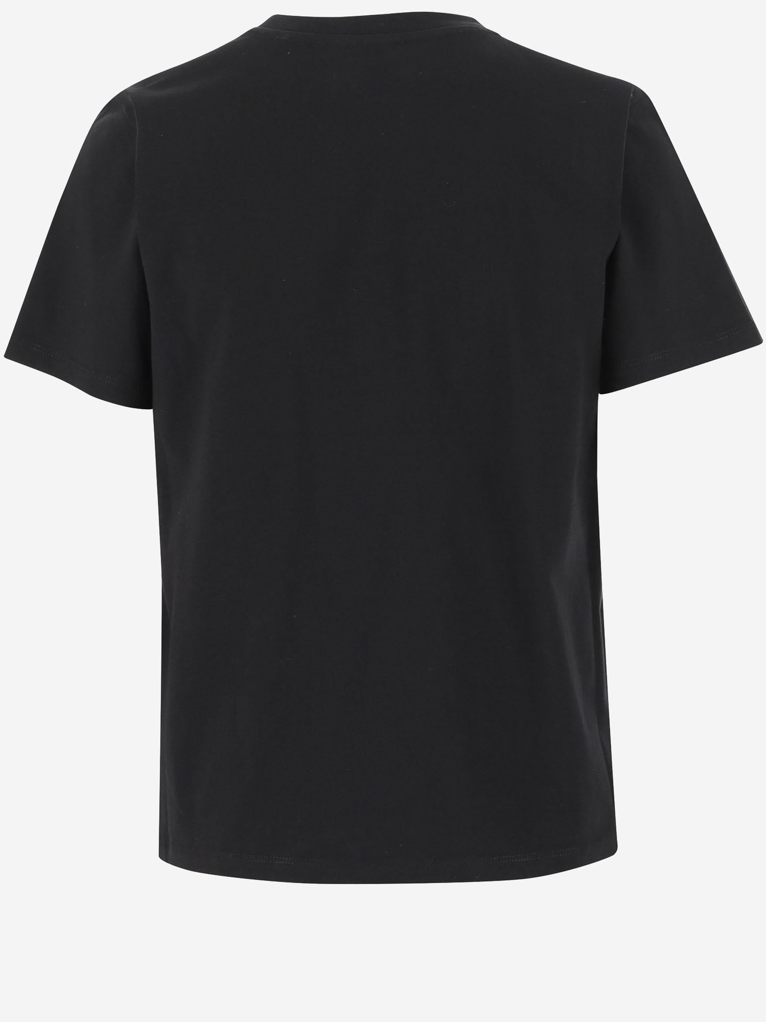 Coperni Cotton Crew Neck T-Shirt — Black, view 3
