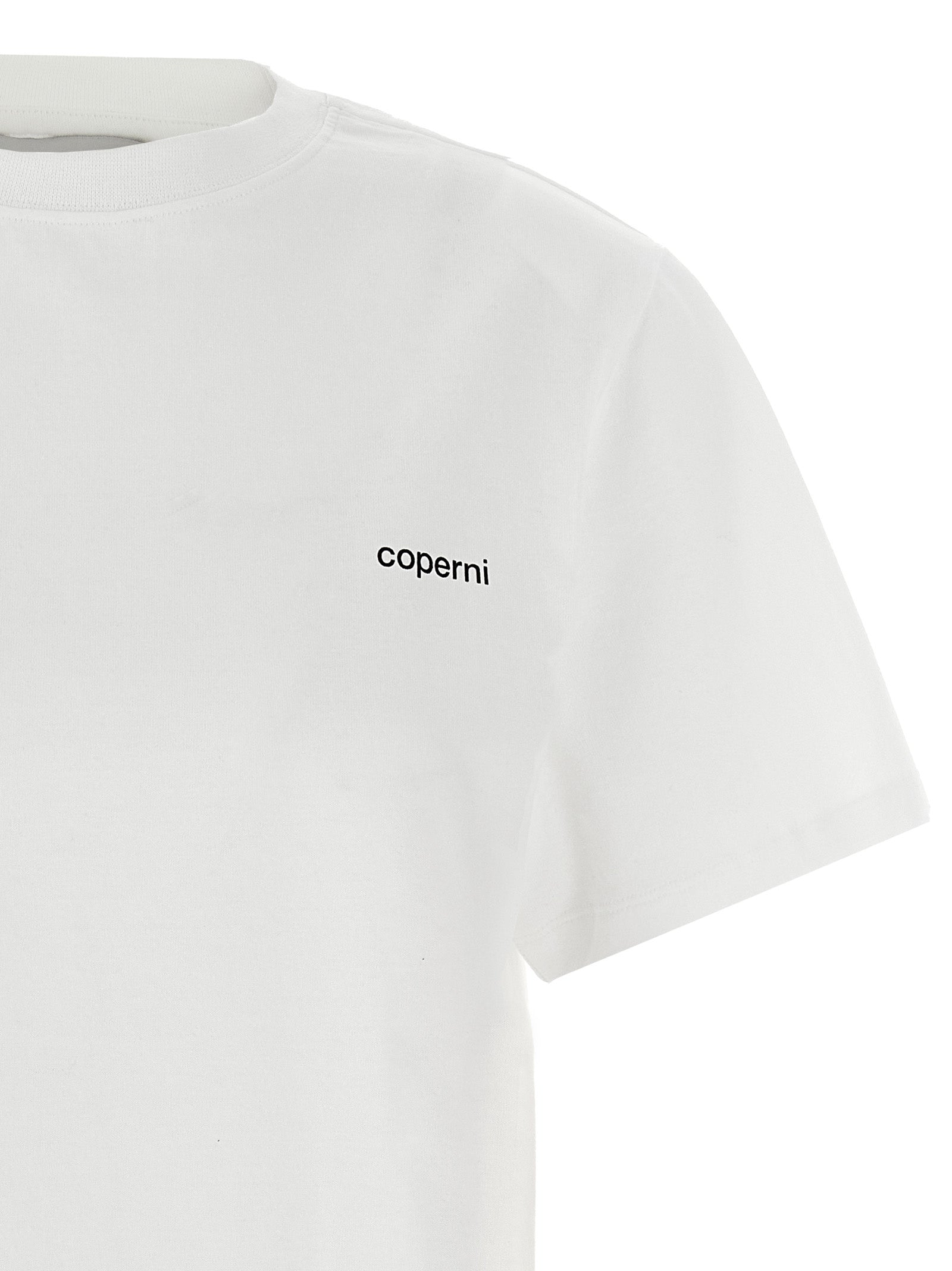 Coperni Organic Cotton Logo T-Shirt — White, view 3