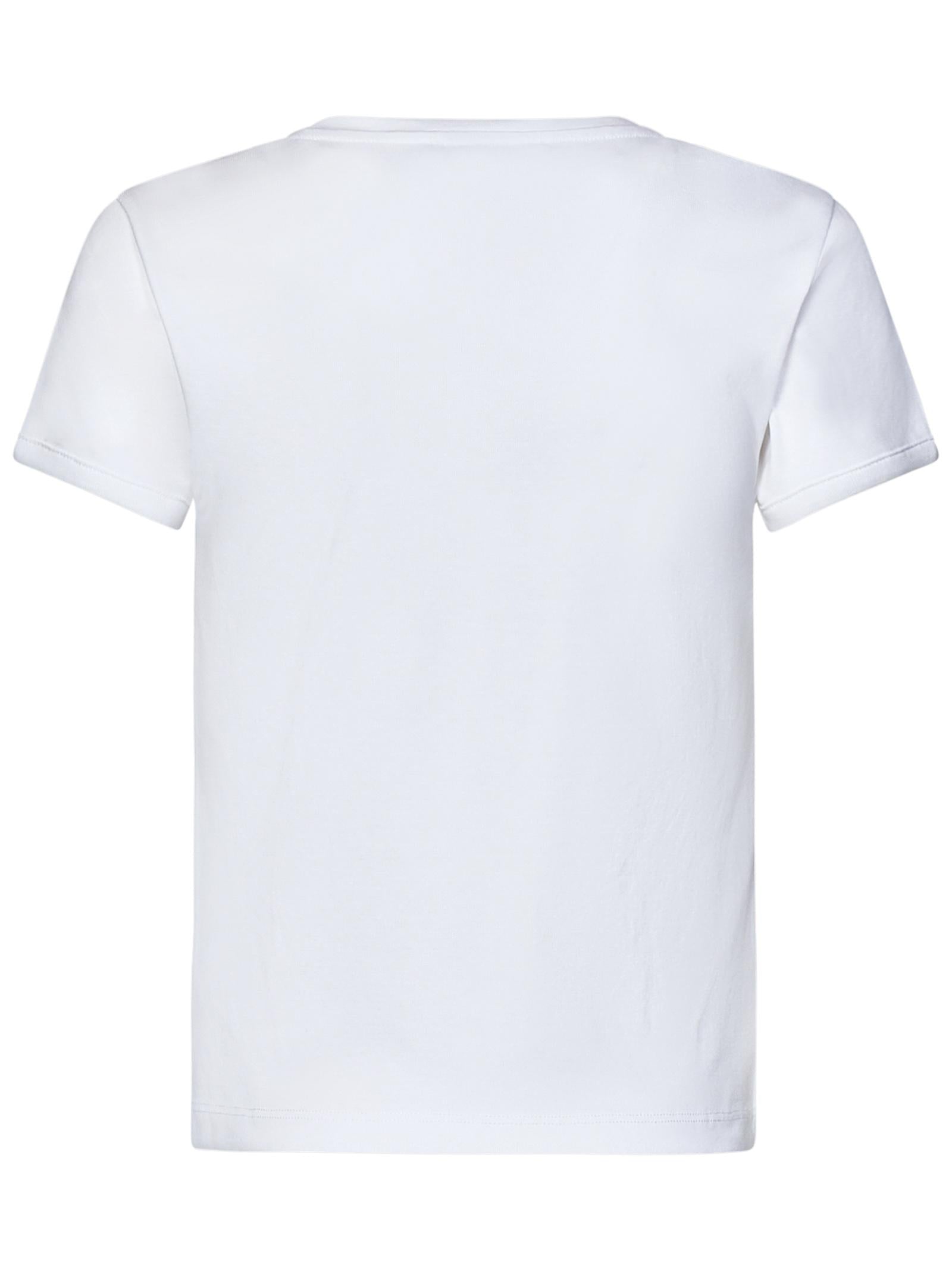 Coperni Logo-Embroidered Cotton T-Shirt — White, view 2