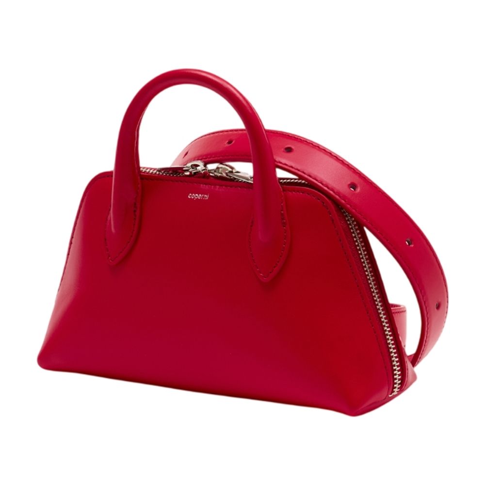 Coperni Belt Duffle Top Handle Bag — Red, view 2