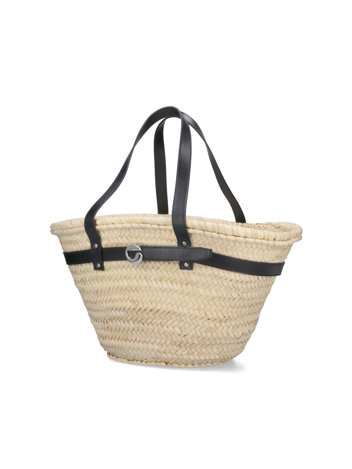 Coperni Woven Palm Straw Tote Bag — Beige, view 2
