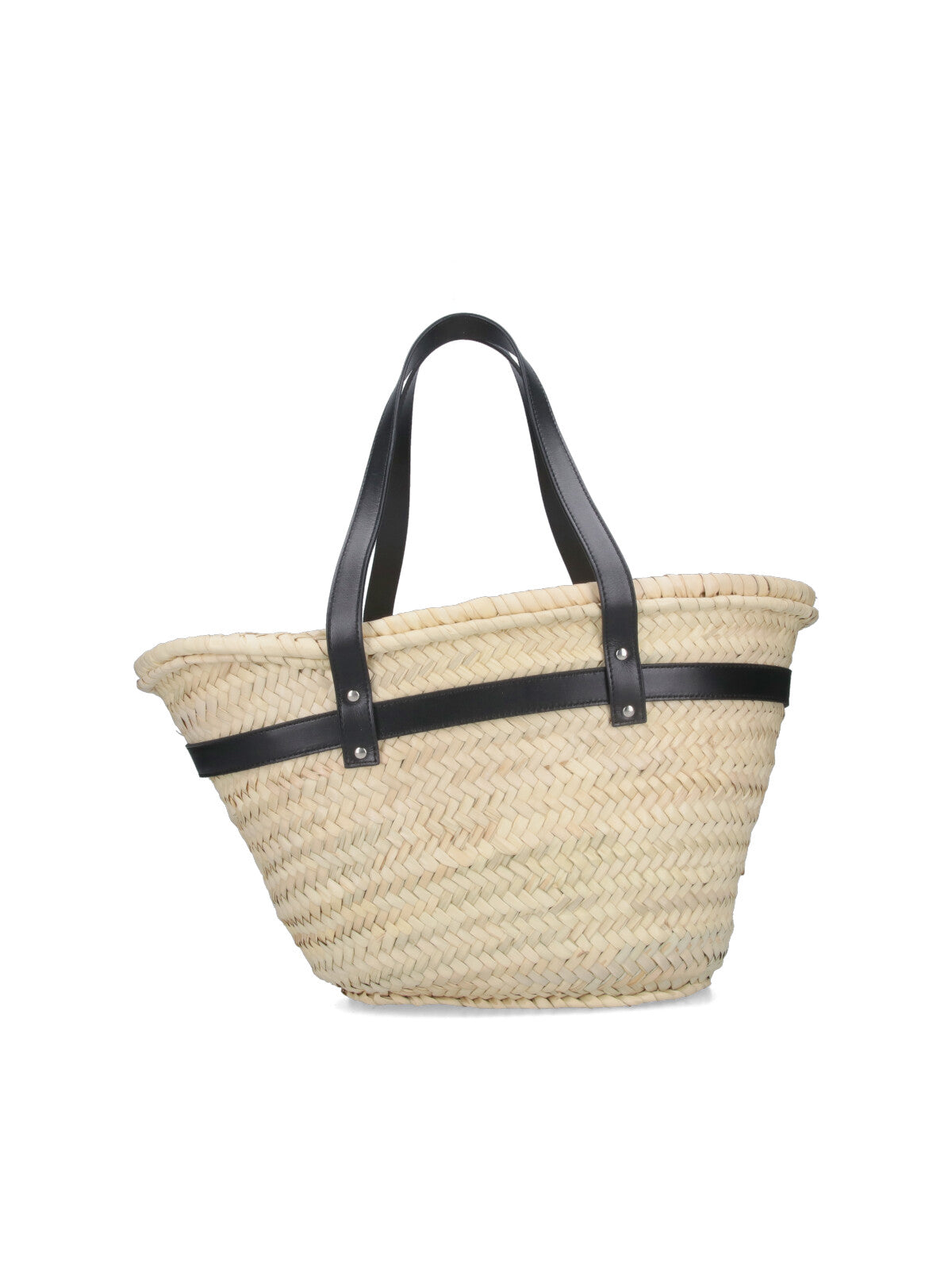 Coperni Woven Palm Straw Tote Bag — Beige, view 3
