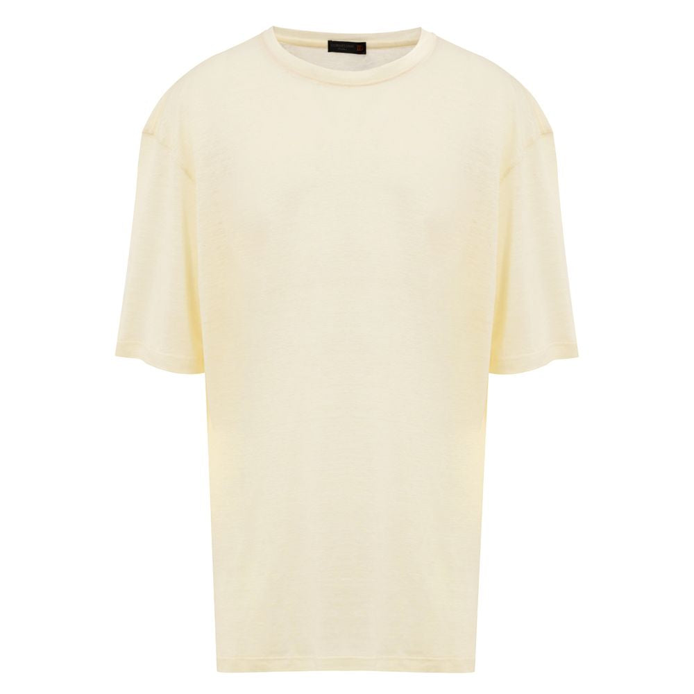 Corneliani Linen T-Shirt — Yellow by Corneliani