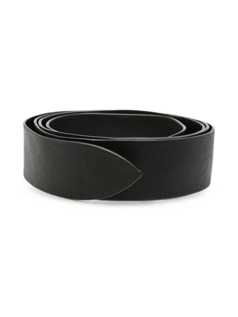 Cortana Grained Leather Belt — Black by Cortana