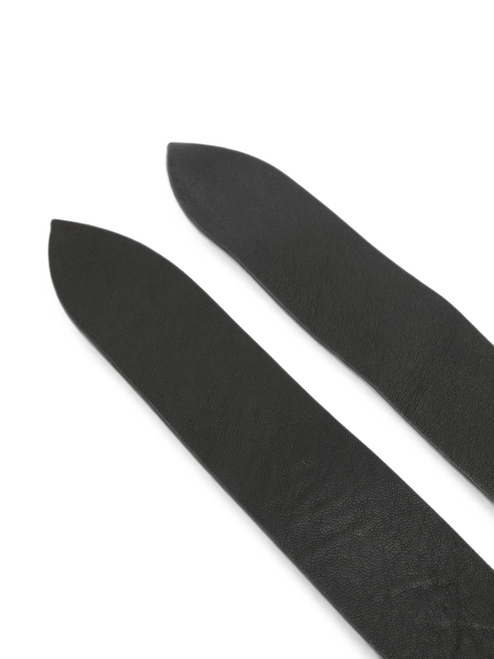 Cortana Grained Leather Belt — Black, view 3