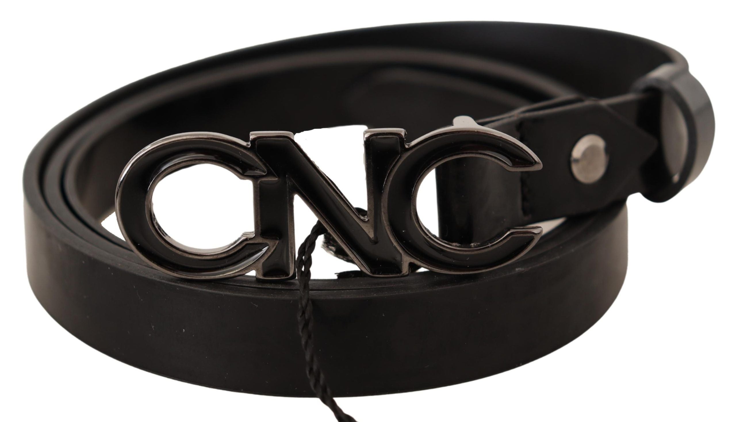 Costume National Logo Buckle Belt — Black by Costume National