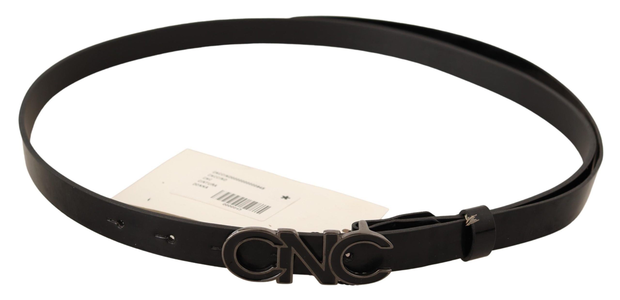 Costume National Logo Buckle Belt — Black, view 2