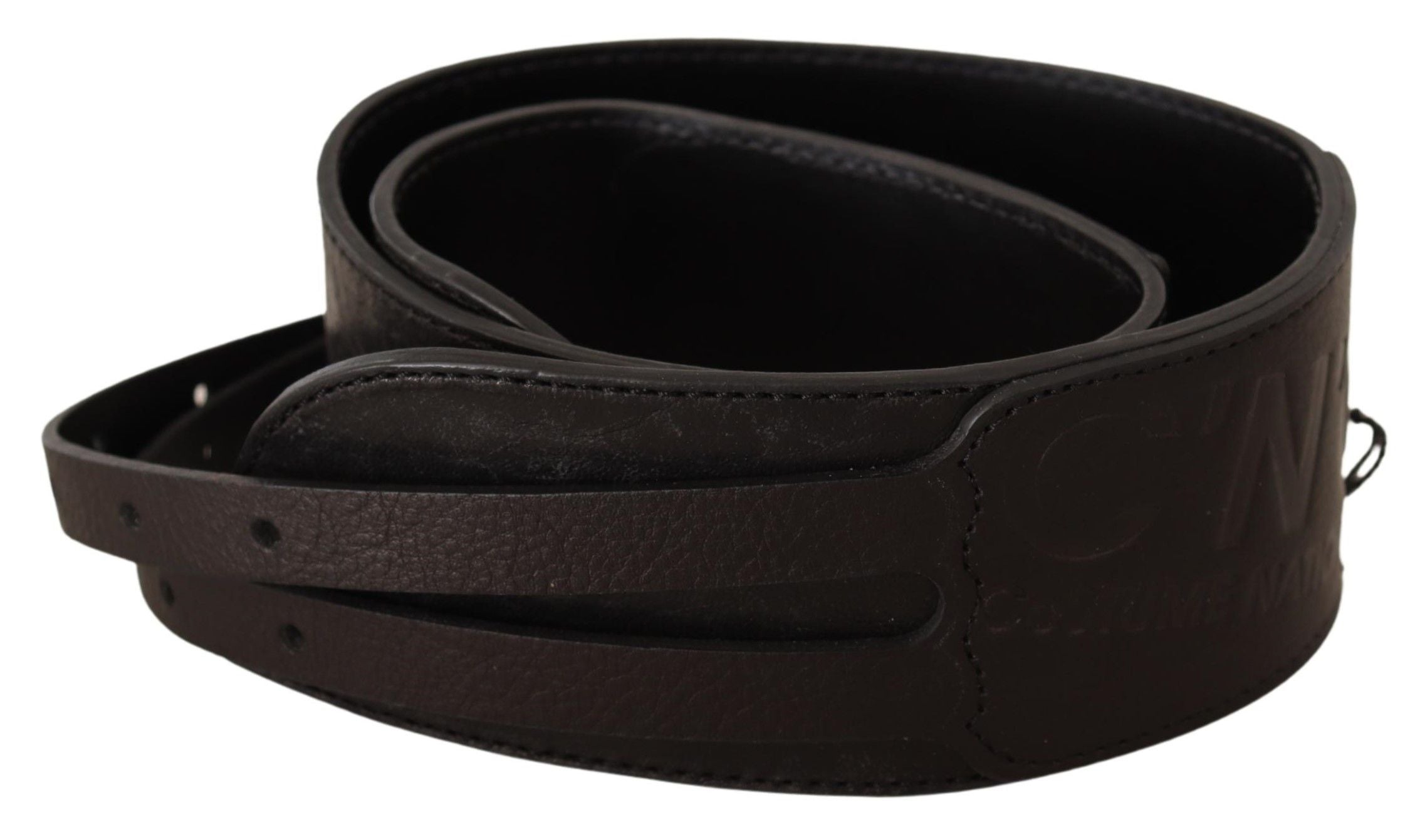 Costume National Leather Double Buckle Belt — Brown, view 3