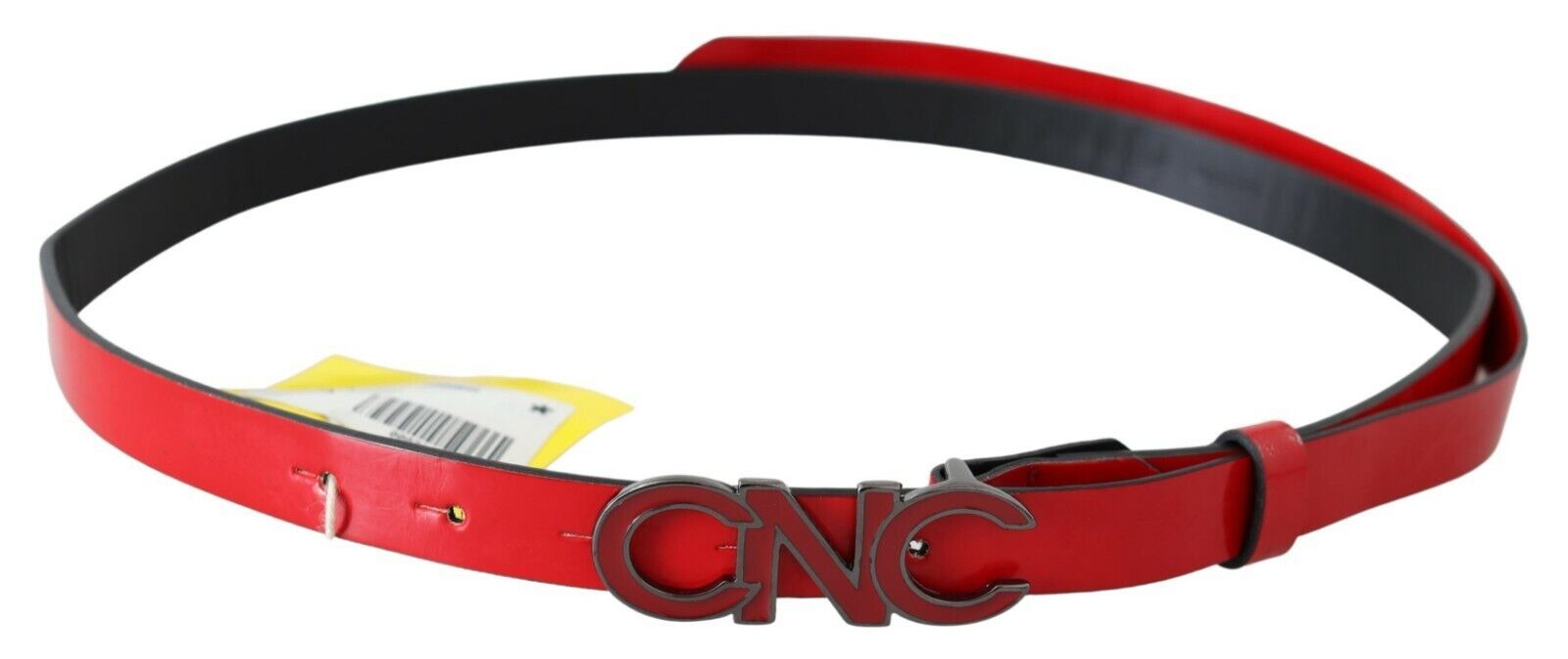 Costume National Reversible Logo Buckle Belt — Red by Costume National