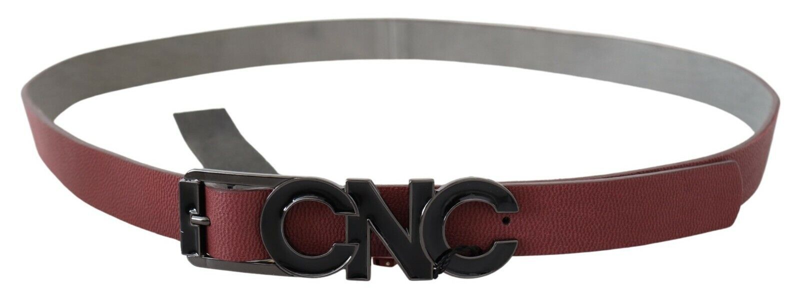 Costume National Leather Logo Belt — Red by Costume National