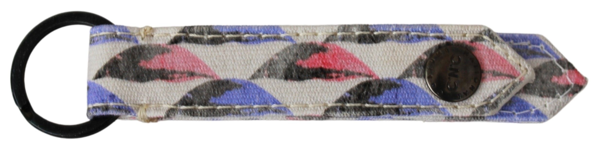Costume National Logo-Embroidered Textile Belt — White, view 2