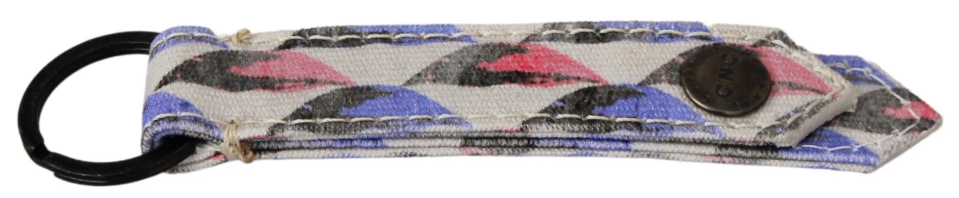 Costume National Logo-Embroidered Textile Belt — White, view 3