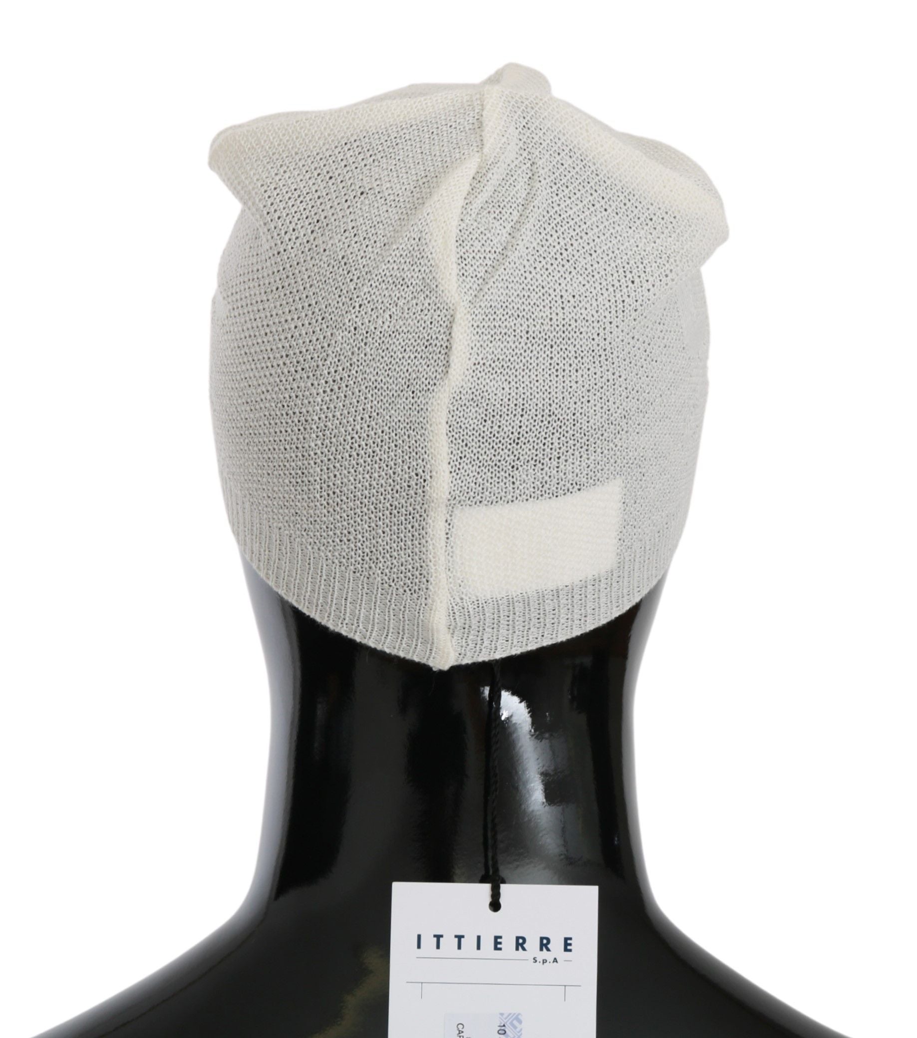 Costume National HAT20127 Wool Blend Beanie — White by Costume National