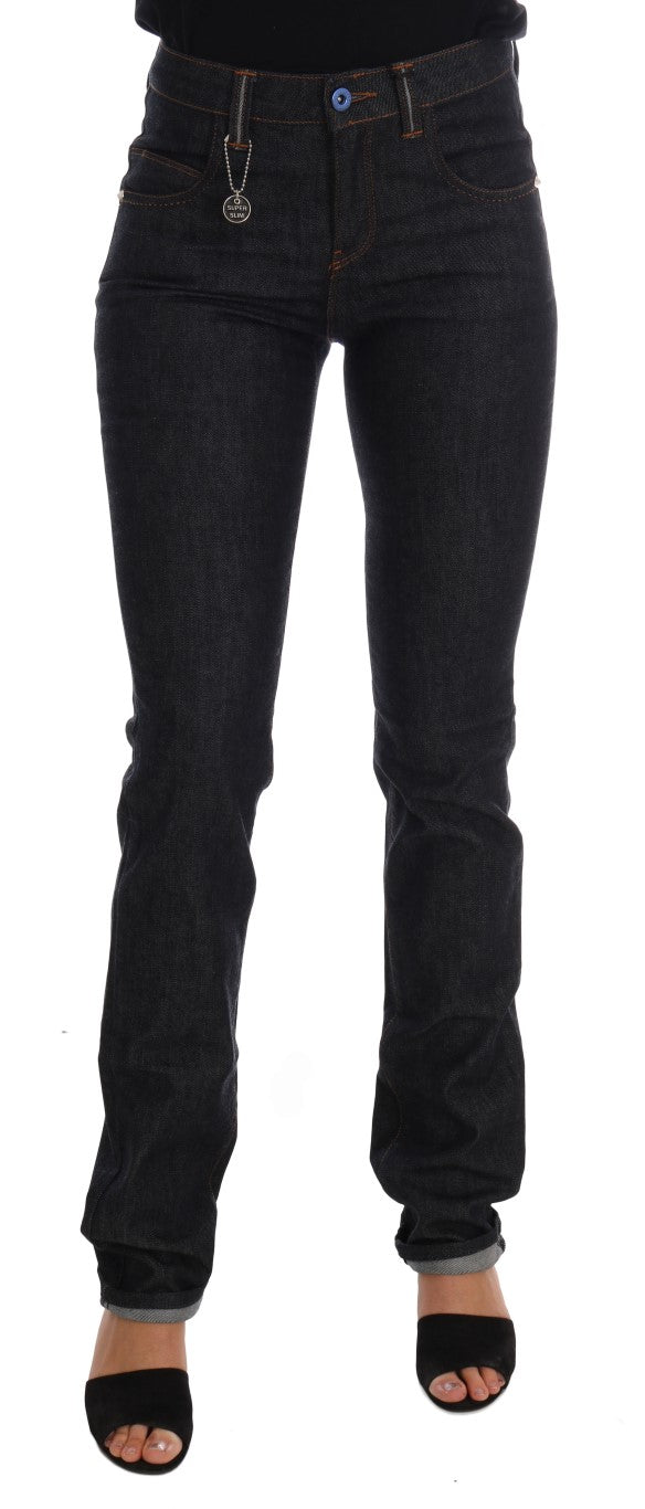 Costume National Cotton Stretch Slim Fit Jeans — Black by Costume National
